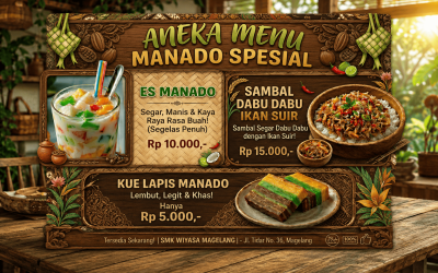 Manado Food Festival di SMK Wiyasa Magelang: Sajian Kuliner Khas Sulawesi Utara yang Menggugah Selera