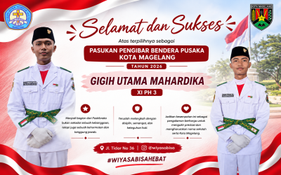 Membanggakan! Gigih Utama Mahardika, Siswa SMK Wiyasa Magelang, Terpilih sebagai Paskibraka Kota Magelang 2026