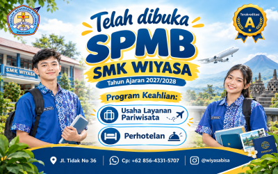SMK Wiyasa Magelang Buka SPMB Tahun Ajaran 2027/2028, Tawarkan Program Pariwisata dan Perhotelan