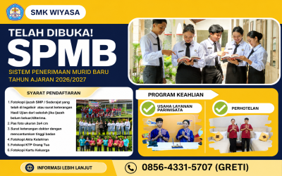 SPMB SMK Wiyasa Magelang Tahun Ajaran 2026/2027 Resmi Dibuka