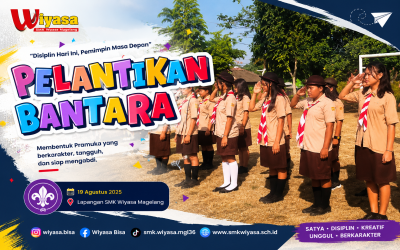 Pelantikan Bantara SMK Wiyasa Magelang, Bentuk Pramuka Berkarakter, Disiplin, dan Bertanggung Jawab