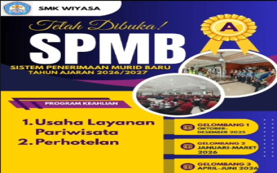 SMK Wiyasa Magelang – SPMB 2026/2027 Resmi Dibuka | Sekolah Perhotelan & Pariwisata Terbaik di Magelang