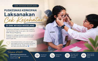 Puskesmas Kerkopan Laksanakan Cek Kesehatan di SMK Wiyasa Magelang