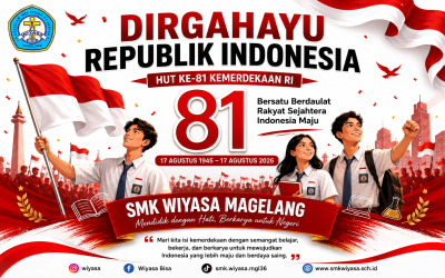 Dirgahayu Republik Indonesia ke-81, SMK Wiyasa Magelang Ajak Generasi Muda Isi Kemerdekaan dengan Belajar dan Berkarya