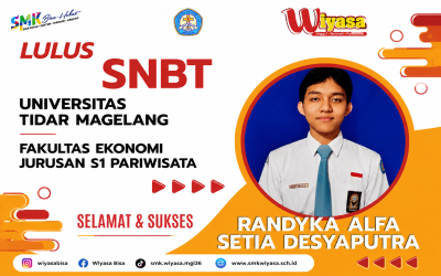 Siswa SMK Wiyasa Magelang Lulus SNBT 2026, Diterima di Universitas Tidar Jurusan S1 Pariwisata